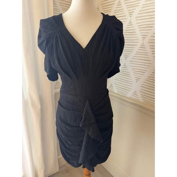 C/MEO Collective Women’s Medium Black Soaked Short Sleeve Mini Dress - Picture 4 of 10